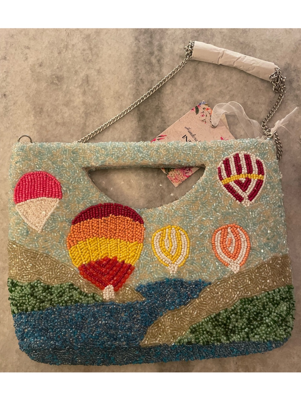 NWT Beaded bag-Hot Air Ballon’s